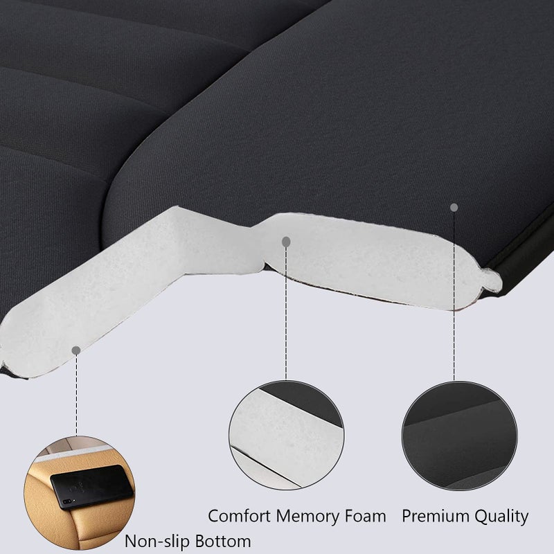 BIGANT Big Ant Car Seat Cushion Pad Memory Foam Seat Cushion,Pain Relief Cushion Comfort Seat Protector for Car Office Home Use,Black 1PC - Image 4